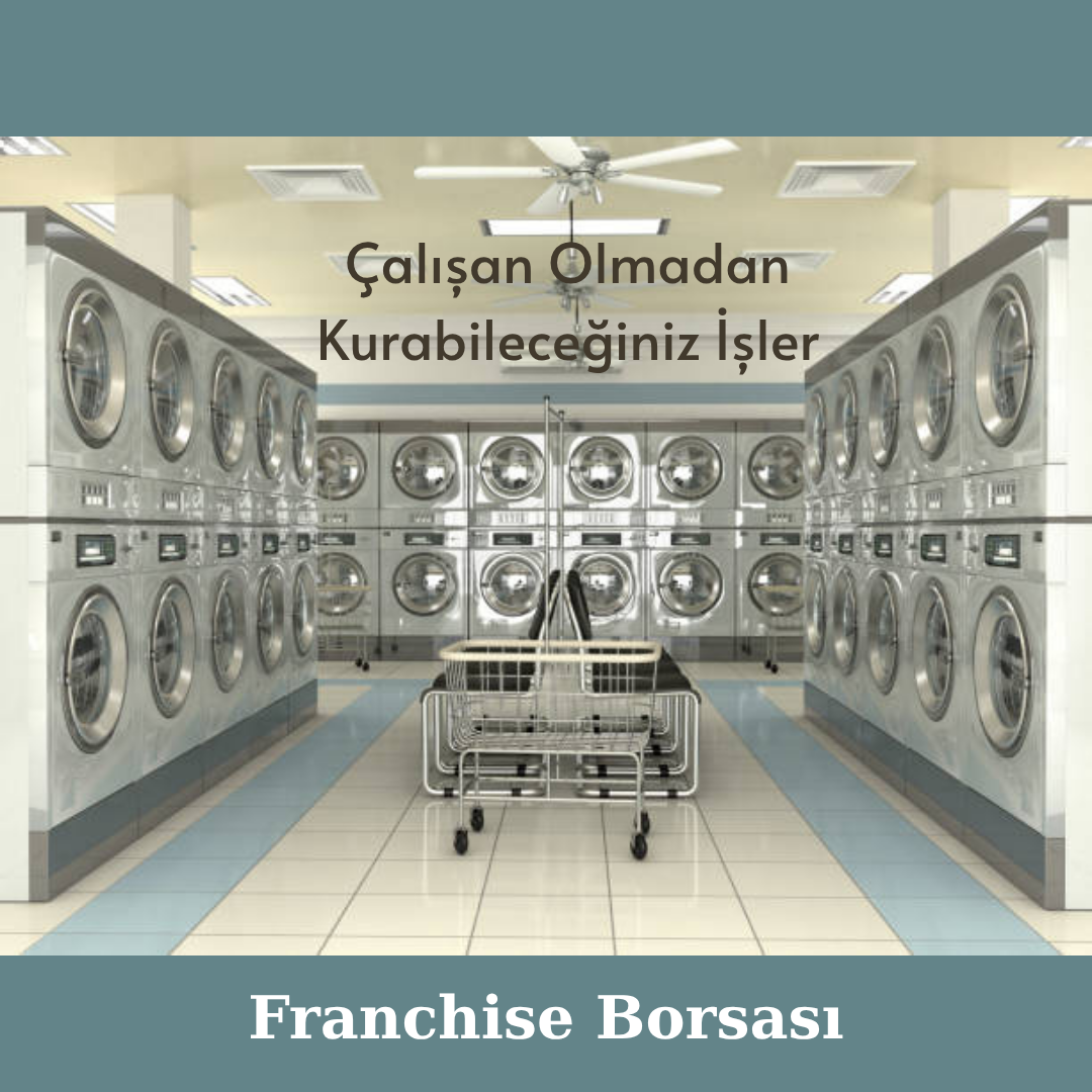 Çalışan olmadan kurulan işler, otomatlar ve dijital gelir modellerini simgeleyen infografik.”