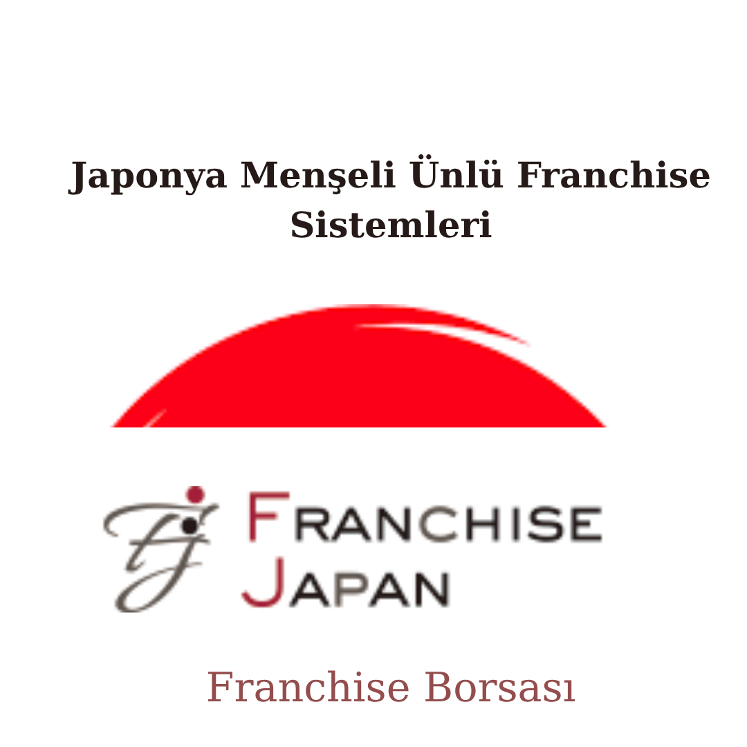 “Japonya kökenli ünlü franchise markalarını temsil eden modern restoran, perakende ve teknoloji konseptlerinin bir arada bulunduğu görsel.”
