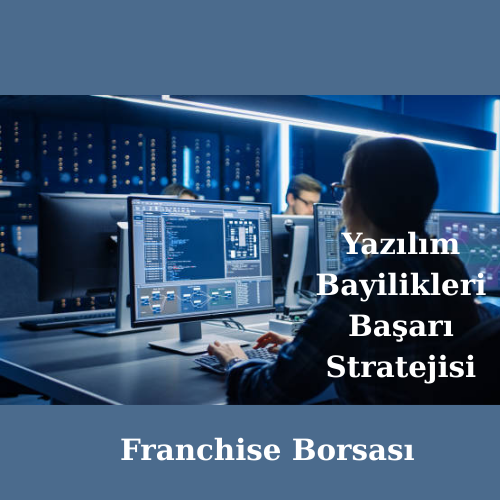 Yazılım bayilikleri ve yatırım stratejilerini temsil eden profesyonel iş konsepti logosu